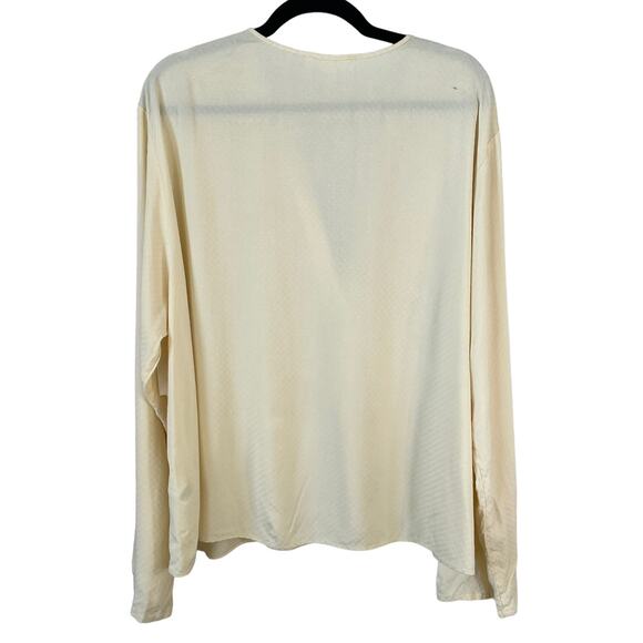 Treasure & Bond Nordstrom Womens Long Sleeve Blouse Top Yellow Size XL with FLAW - Picture 2 of 8